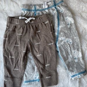 3-6 month pants (includes two)